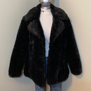 Elegant Black Teddy Jacket